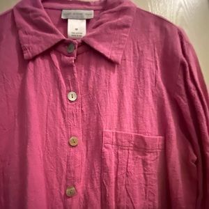 PINK LONG SLEEVE BUTTON DOWN